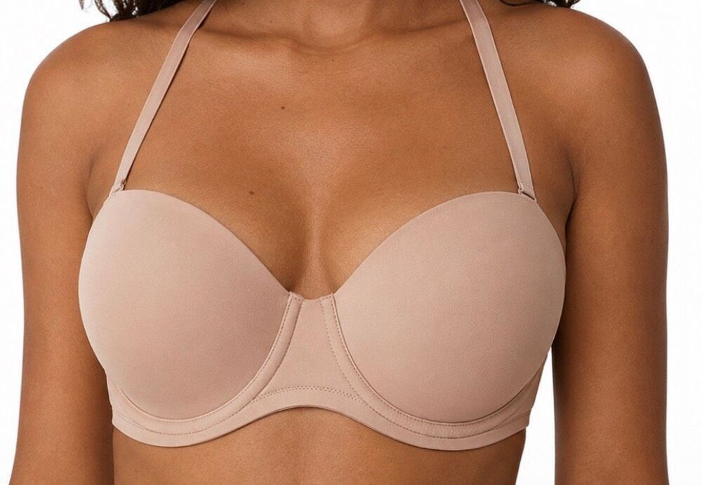 R-Wacoal Rosebuck Strapless Underwire Bra 36DD Red Carpet Convertible Full Cover